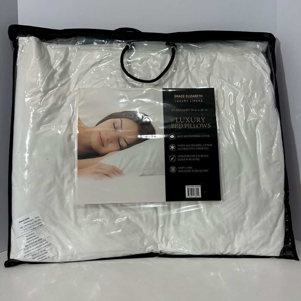 Grace Elizabeth Luxury Bed Pillow Standard 20” x 26”
